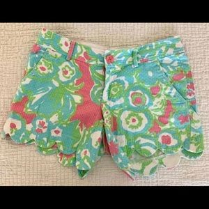 00 Lilly Pulitzer Buttercup shorts 5” inseam